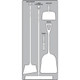 AccuformNMC PSB110GTWT Dry Zone Store-Boards Shadow Boards Accu-Shield Graphite White Board Only