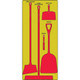 AccuformNMC PSB110YLRD Dry Zone Store-Boards Shadow Boards Accu-Shield Yellow Red Board Only