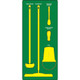 AccuformNMC PSB111GNYL Wet Zone Store-Boards Shadow Boards Accu-Shield Green Yellow Board Only