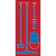 AccuformNMC PSB111RDBU Wet Zone Store-Boards Shadow Boards Accu-Shield Red Blue Board Only