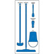 AccuformNMC PSB111WTBU Wet Zone Store-Boards Shadow Boards Accu-Shield White Blue Board Only