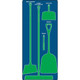AccuformNMC PSB610BUGN Dry Zone Store-Boards Shadow Boards Max-Duty Aluminum Blue Green Board Only