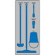 AccuformNMC PSB711GTBU Wet Zone Store-Boards Shadow Boards Ultra Aluma-Lite Graphite Blue Board Only
