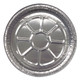 Western Plastics 527-BP Aluminum Round Containers, 7" Dia., 500/Case