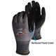 Liberty Safety F4928 Ultra-U Black Sandy Nitrile 18G, ANSI A6 Cut Resistant Gloves