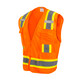 Radians SV6-2ZOM Two Tone Surveyor Type R Class 2 Mesh Safety Vest Hi-Vis Orange
