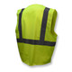 Radians SV2ZGS Economy Type R Class 2 Solid Safety Vest With Zipper Green