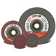 CGW 53244 7" X 7/8" Type 27 Maroon Fine Aluminum Oxide Non-Woven Surface Preparation Wheel