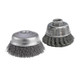 CGW 60076 2-3/4" X 5/8"-11 Arbor .020" Wire 1" Trim Stainless Steel Knot Wire Cup Brush