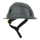 HexArmor 16-30006M Ceros XT400 Type II Full Brim Safety Helmet with MIPS, Grey