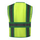 GSS Safety 1526 Class 2 Safety Vest w/Colored Trim - Dark Green