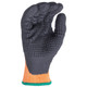 Task Gloves XT52240 XTinguish Aramid Knit with Black Nitrile Dots over Sandy Nitrile Coating, A4 Cut Resistance