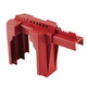 Master Lock 470-S3079 Valve Lockout, Lever Handle, 28.6 in H, Red