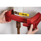 Master Lock 470-S3079 Valve Lockout, Lever Handle, 28.6 in H, Red