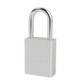 American Lock AM1106CLRKD Solid Aluminum Padlock, 1 1/2" Wide, Silver, 2 Keys