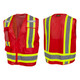 Radians SV6P-1 Type O Class 1 Mesh Surveyor Vest Red