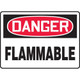 Accuform NMC MCHL231XL OSHA Danger Safety Sign: Flammable 10"X14" Aluma-Lite Sign