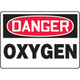 Accuform NMC MCHL170VP OSHA Danger Safety Sign: Oxygen 10"X14" Plastic Sign