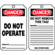 Accuform NMC MDT189PTP OSHA Danger Safety Tag: Do Not Operate Plastic 25/Pack