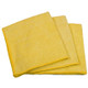 Perfect Products CSA008E Yellow 16" X 16" Microfiber Towel 24/Pack, 10 Pack/Case