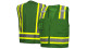 Pyramex Safety RVZ2435CP Survey Vest w/Clear Pocket, Green