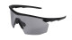 Pyramex SB11225STM PMXSPEC Half Frame Safety Glasses - Shiny Black Frame, Light Gray Lens, Anti-fog