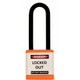 Zing Green 710KA-ORANGE Lockout Safety Padlock, 700 Series, 3" Shackle, Keyed Alike, Orange