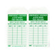 Zing Green 7017 Eco Safety Tag, Emergency Eyewash and Shower Inspection, 5.75Hx3W, 10 Pack