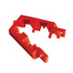 Zing Green 7513 Hinged Single Pole Breaker Lockout, Red