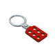 Zing Green 7546 Coated Aluminum Hasp, Red,  1.5" Jaw Diameter