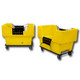 DPI 7017 Plastic Commercial Utility Cart 19 Cubic Feet Capacity