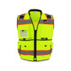 Global Glove FrogWearÂ® HV Ultra-Rugged High-Visibility Premium Surveyors Class 2 Safety Vest - GLO-096