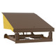 Vestil RR-66-35 Mechanical Dock Leveler 74"W x 62"L x 24"D Pit Dimensions 35000 Lb. Capacity Brown/Yellow
