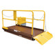Vestil WL-100-6-68 Steel Premium Truck Scissor Dock Lift 6 Ft x 8 Ft 6,000 Lb. Capacity Brown/Yellow