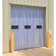Vestil TG-1200-F-H-144-60 PVC Vinyl Strip Door 3/25 In. Full Overlap Header Mount 144 In. x 60 In. Clear
