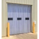 Vestil TG-1600-S-H-168-216 PVC Vinyl Strip Door 4/25 In. Standard Overlap Header Mount 168 In. x 216 In. Clear