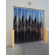 Vestil TG-600-S-H-36-84-LT Low Temp PVC Vinyl Strip Door 3/50 In. Standard Overlap Header Mount 36 In. x 84 In. Clear