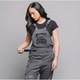OEL AFW040-BSBO-GTX-S-W 40 CAL Bib Overall Black Series GTX Womens Charcoal Grey
