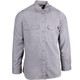 PIP 385-FRRSW-GR/S AR/FR Dual Certified Women's Ripstop Long Sleeve Workshirt- 9 cal/cm2