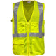 PIP 508SX-LM ANSI Type R Class 2 Seven Pocket Mesh Breakaway Vest with X-Back Hi-Vis Yellow
