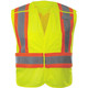 PIP 566GX-LM ANSI Type R Class 2 Two-Tone Breakaway Mesh Vest with Adjustable Waist Line Hi-Vis Yellow