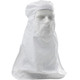 PIP CHPIN2-65WH-XS C3 ISO 4 (Class 10) Cleanroom Hood with Built-in Face Mask - Pull Over