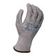 Armor Guys 02-008 13g "Hammer Head 2" Salt & Pepper HDPE Liner With Gray PU Palm Coating, ANSI A2