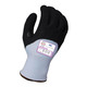 Armor Guys 04-312 13g ExtraFlex Cut Resistant Light Blue Engineered Liner With 7g Poly-Acrylic Lining, Black Nitrile Micro Foam HCT Palm Coating, Nitrile Reinforced Thumb Crotch And 3/4 Fingertip Coating, ANSI A4