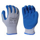 Armor Guys 06-019 10g Gray Cotton/Polyester Shell With Blue Crinkle Latex Palm Coating Glove