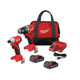 Milwaukee M18 18V Lithium-Ion Brushless Cordless Compact Drill/Impact Combo Kit (2-Tool) w/(2) 2.0 Ah Batteries, Charger & Bag