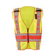 Occunomix LUX-DPSF-DOR Deluxe Solid/Mesh Breakaway Public Safety Vest W/Dor, Fire