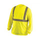 Occunomix LUX-LSET2B-O Long Sleeve Wicking Birdseye T-Shirt Hi-Vis Orange