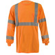 Occunomix LUX-LSTP3BX-O Long Sleeve Wicking Birdseye X-Back T-Shirt Hi-Vis Orange