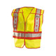 Occunomix LUX-PSF-Y Classic Solid Breakaway Public Safety Vest - Fire Hi-Vis Yellow